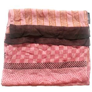 Harshita Designs Silk Scarf Pink Printed